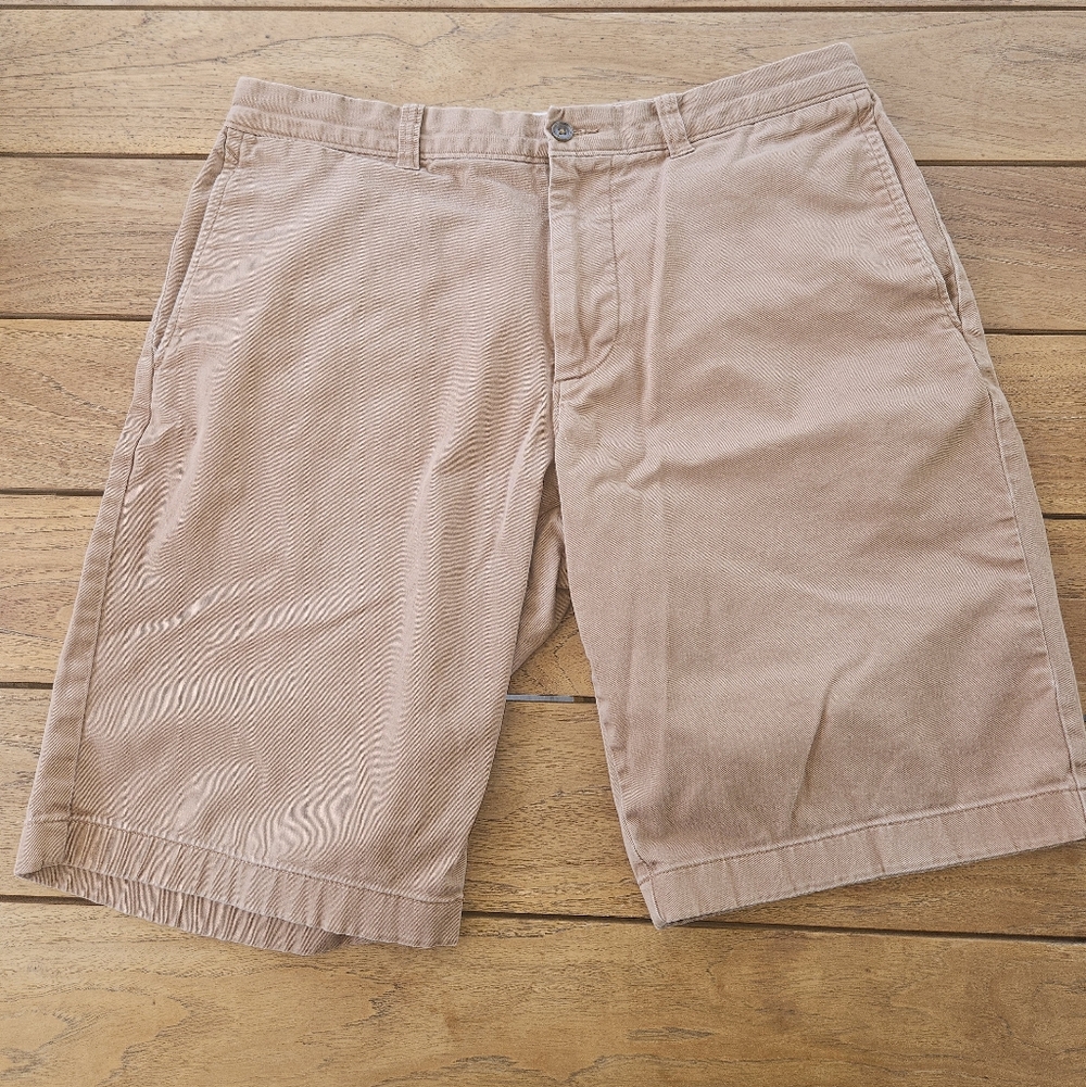 J Crew Shorts Mens 33 Khaki Mercantile Flex Chino Casual Golf Lightweight Shorts